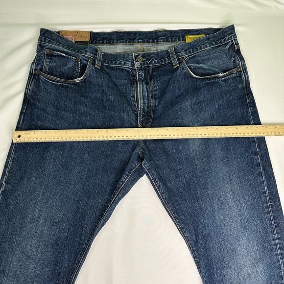 GAP 1969 Men's Jeans 40Wx32L Low Rise Straight Fit Blue Denim - Picture 7 of 10